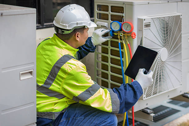 Professional Hvac Maintenance technician working in Perris, CA